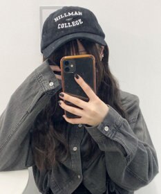 WEGO コーデュロイロゴキャップ