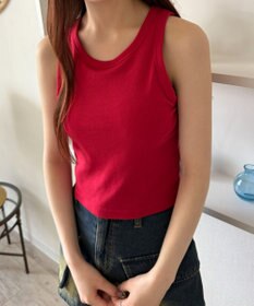 WEGO 【カップ付きインナー/SMサイズ展開】なちゅ盛れカップインアメスリタンク