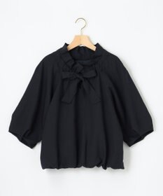 組曲  ギャザーリボン バルーンブラウス