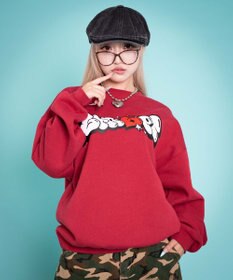 WEGO 【ユニセックス着用ITEM/MLサイズ展開】ハートモチーフプルオーバー