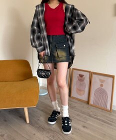 WEGO 【カップ付きインナー/SMサイズ展開】なちゅ盛れカップインアメスリタンク