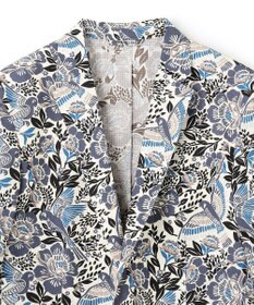 JOSEPH HOMME 新型・新柄【洗える/ストレッチ/シワになりにくい】クールドッツストレッチ メキシカンプリント ジャケット