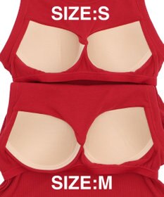 WEGO 【カップ付きインナー/SMサイズ展開】なちゅ盛れカップインアメスリタンク