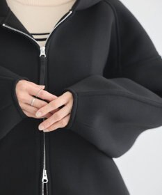 earth music&ecology フーディーダンボールジップブルゾン