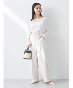 earth music&ecology タックストレートパンツ