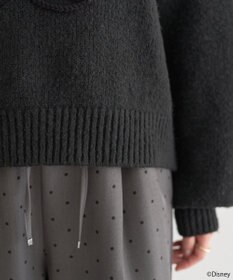 earth music&ecology 【予約】Disney/ミッキーコード刺繍ニットプルオーバー