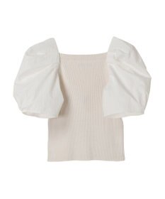 Green Parks ・ＡＮＤ　ＳＥＡＲＣＨ　布帛スリーブニットプルオーバー