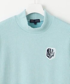 23区GOLF 冬の定番トップス【MEN】【吸湿発熱】グランサーモワッフル モックネックシャツ
