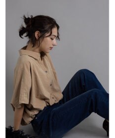 Te chichi ピーチショートシャツ