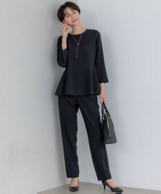 23区 【セットアップ対応】トリアセダブルジョーゼット パンツ