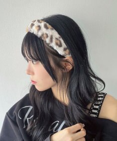 WEGO Lレオパードファーカチューシャ