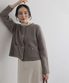 組曲 L 【加藤ローサさん着用】フラッフィーファーニット ジャケット