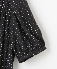 Feroux 【洗える】ギャザーデザインパフスリーブワンピース