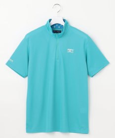 23区GOLF 【MEN】【接触冷感・UVケア・吸水速乾】ハーフジップ 無地ポロシャツ