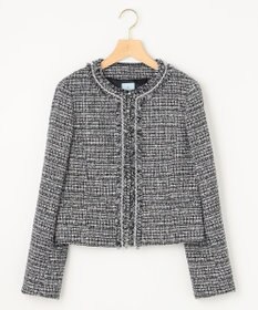 組曲 S 【KUMIKYOKU NAVY】ラメループモールツイード ジャケット