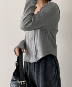 WEGO カーブヘムダブルZIPパーカー