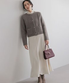 組曲 L 【加藤ローサさん着用】フラッフィーファーニット ジャケット