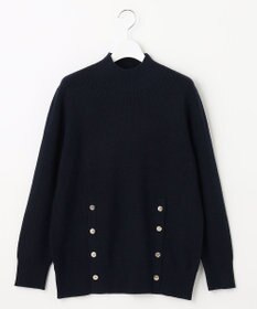 J.PRESS LADIES 【洗える】SEMI WORSTED ハイネック ニット