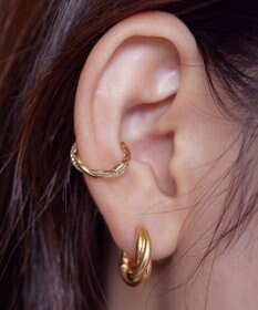 Tiaclasse ストーンイヤーカフ