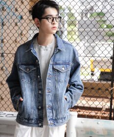 WEGO 【ユニセックス着用ITEM】BIGデニムジャケット