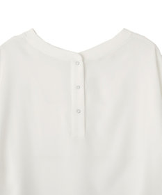 YECCA VECCA 2wayリブMIXジョーゼットブラウス