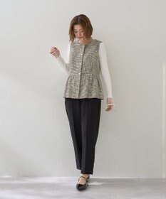 YECCA VECCA 袖口シアーリブニット