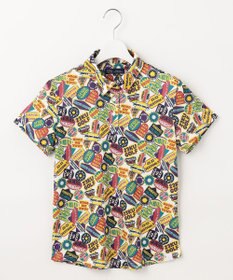 23区GOLF 【WOMEN】【UVケア/吸水速乾】マルチステッカープリント ポロシャツ