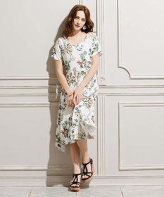 San-ai Resort（三愛水着楽園） ショルダードレス３点セット　13L・15L　【Coral veil（コーラルヴェール）】