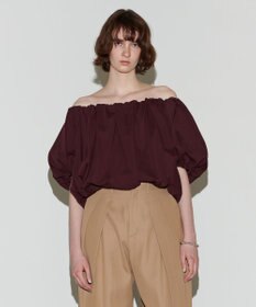 NAVE 【Nave 　洗える・接触冷感】クロップドジャージーブラウス