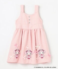 ANY KIDS 【サンリオキャラクターズ×ANY KIDS】夢リボン 千鳥柄 ジャンパースカート