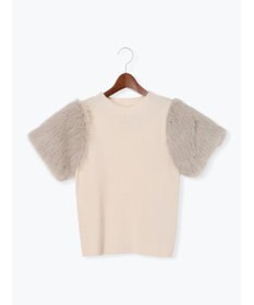 Te chichi スリーブファーニットプルオーバー《2025Autumn catalog item》