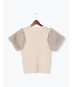 Te chichi スリーブファーニットプルオーバー《2025Autumn catalog item》