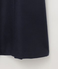 組曲 L 【WEB限定・KUMIKYOKU NAVY】ウールジョーゼット バンドカラーワンピース