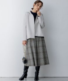 組曲 T/Rツイルストレッチ フレアパンツ