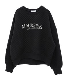 Green Parks ショート丈キルトロゴプルオーバー