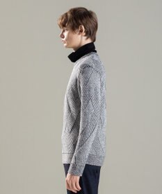 JOSEPH HOMME ビッグジオメトリージャガード　クルーネック