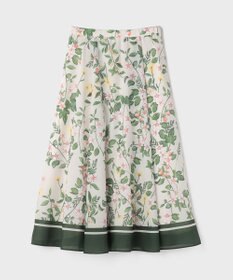 GRACE CONTINENTAL プリントタックフレアスカート