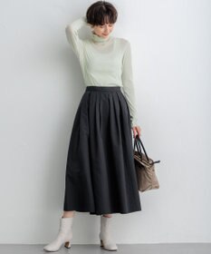 23区 【SLOW/一部店舗限定】新色追加！シアーリブロンTEE タートルネック カットソー