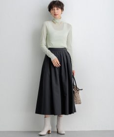 23区 【SLOW/一部店舗限定】新色追加！シアーリブロンTEE タートルネック カットソー