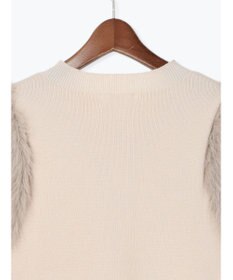 Te chichi スリーブファーニットプルオーバー《2025Autumn catalog item》