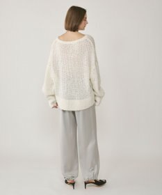 GRACE CONTINENTAL スパンコール畦ニットトップ