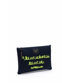 A.D.M.J. 【魔法の様に軽い】マジックライトコード刺しゅうフラットポーチ2セット(S・M)