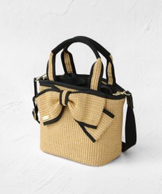 TOCCA BIG RIBBON SUMMER POCHETTE かごバッグ