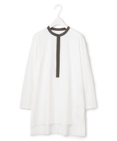 ICB 【洗える】タイプライタージャージー  ヘンリーネックカットソー