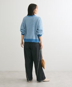 Green Parks ベロアモールモックネックニットプルオーバー