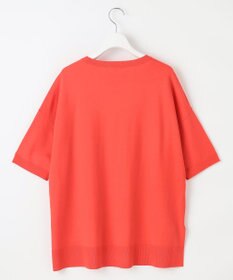 自由区 L 【接触冷感・UVカット】クレープストレッチプルオーバー ニットⅡ