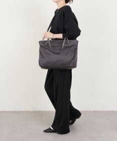 russet 《ファスナーポケット付きショルダーベルト》2wayトートバッグ(SF-266)