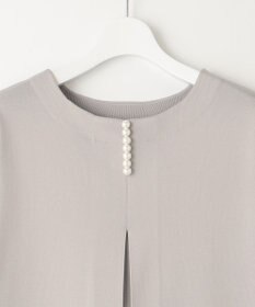 自由区 S 【前後着用可・洗える】パールディティールニット ワンピース