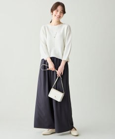 ANY L アクリルガーターニット