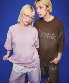 WEGO 【ユニセックス着用ITEM】ダメージアップリケグラフィックT（SS）